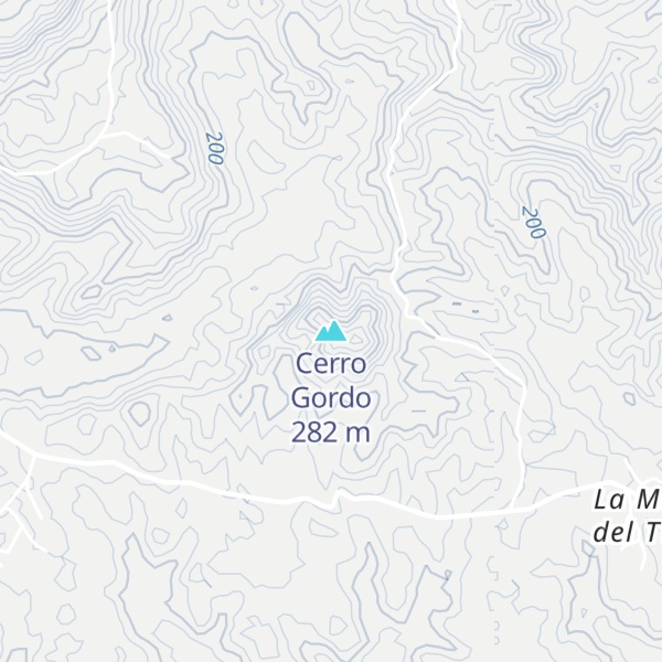 Map of Cerro Gordo
