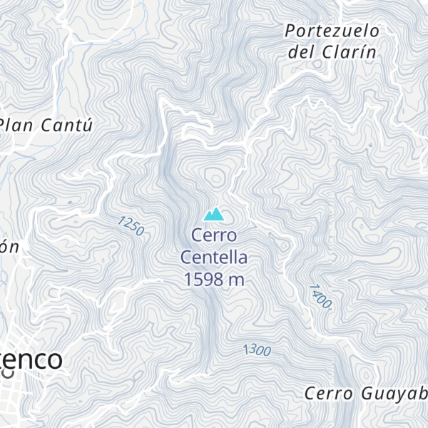 Map of Cerro Centella