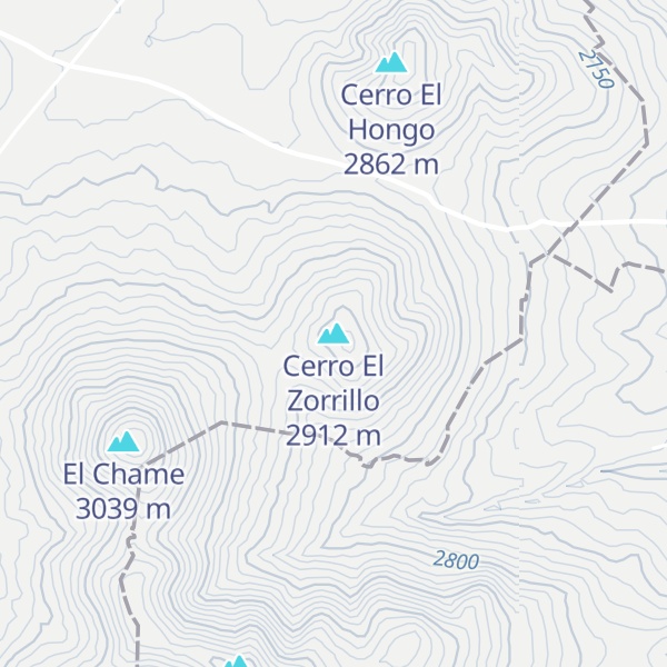 Map of Cerro El Zorrillo