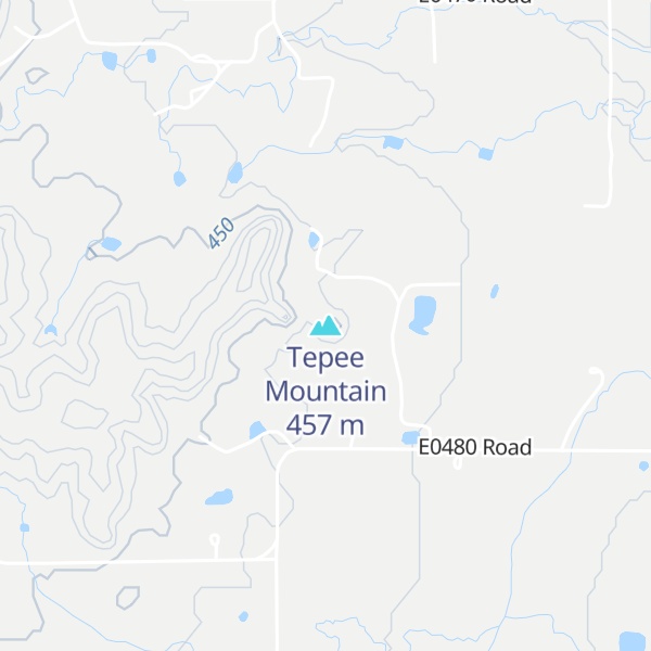 Map of Tepee Mountain