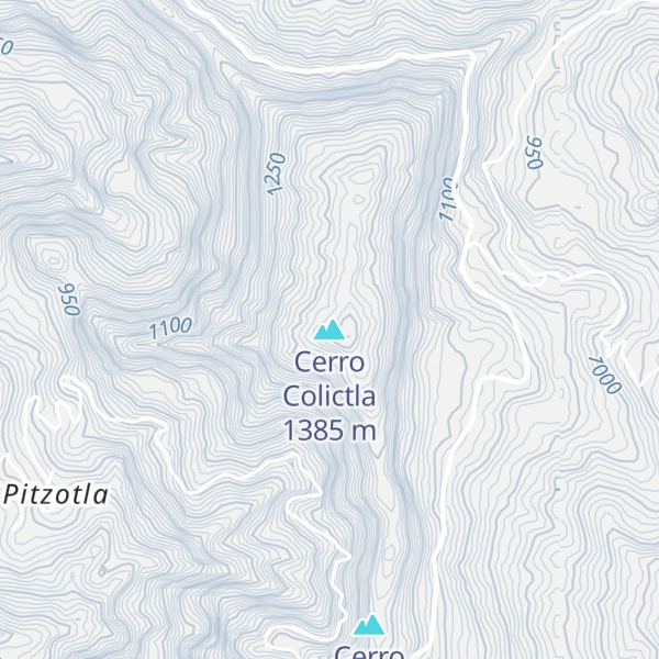 Map of Cerro Colictla