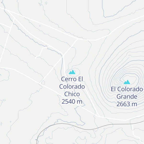 Map of Cerro El Colorado Chico