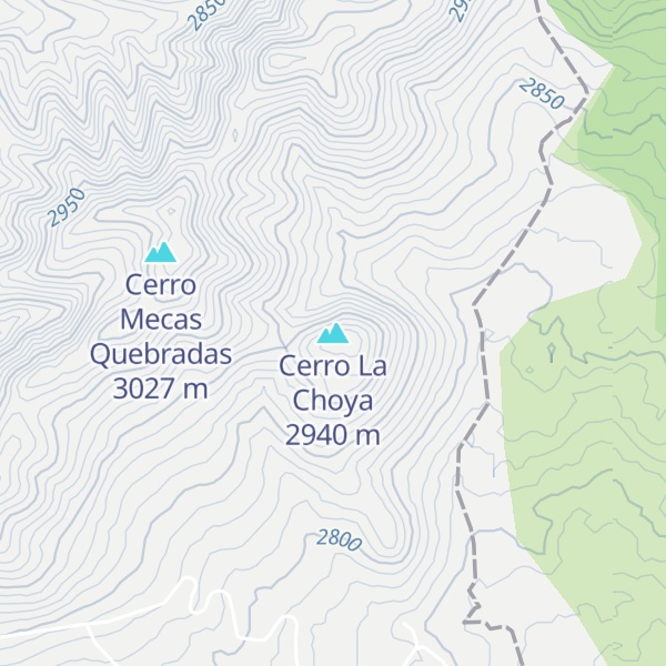 Map of Cerro La Choya