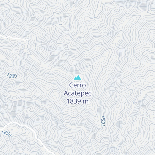 Map of Cerro Acatepec