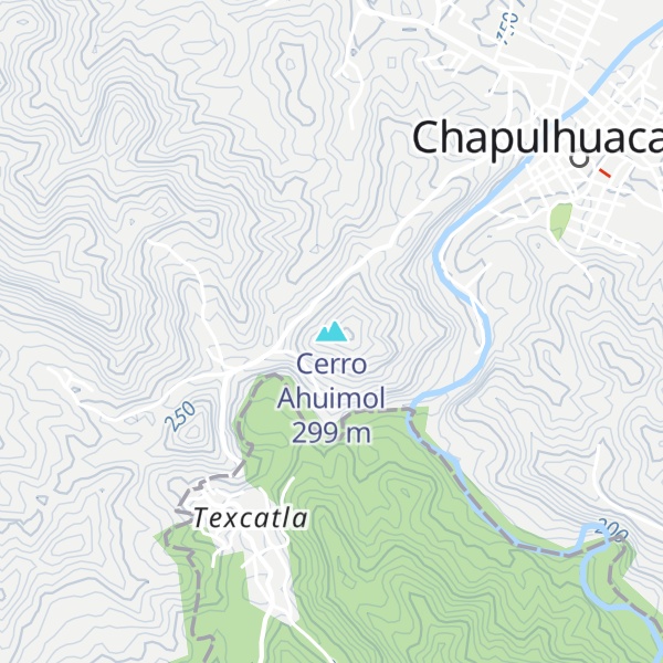 Map of Cerro Ahuimol