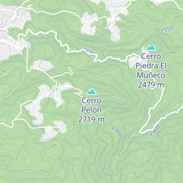 Map of Cerro Pelón