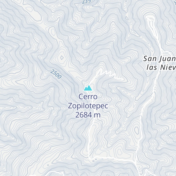 Map of Cerro Zopilotepec