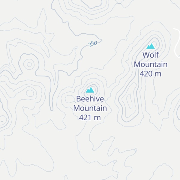 Map of Beehive Mountain