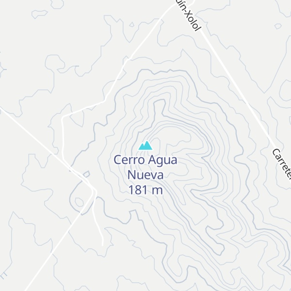 Map of Cerro Agua Nueva