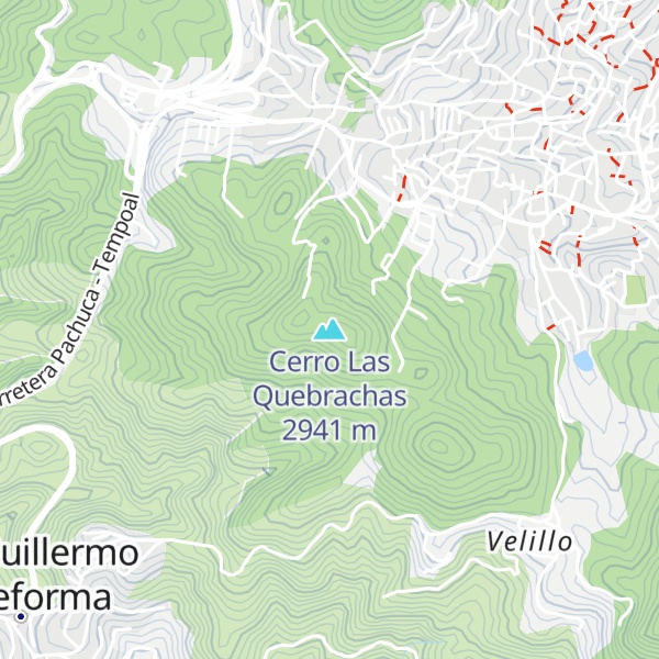 Map of Cerro Las Quebrachas