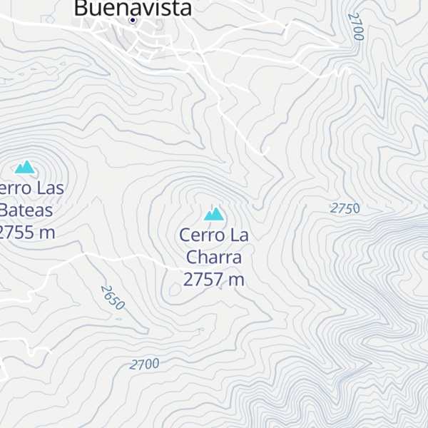 Map of Cerro La Charra