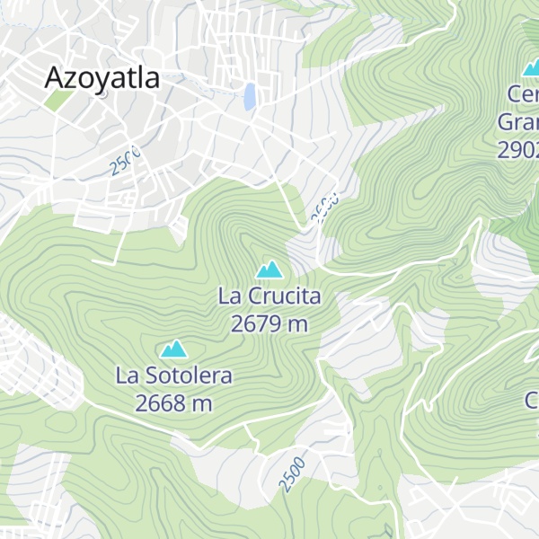 Map of La Crucita
