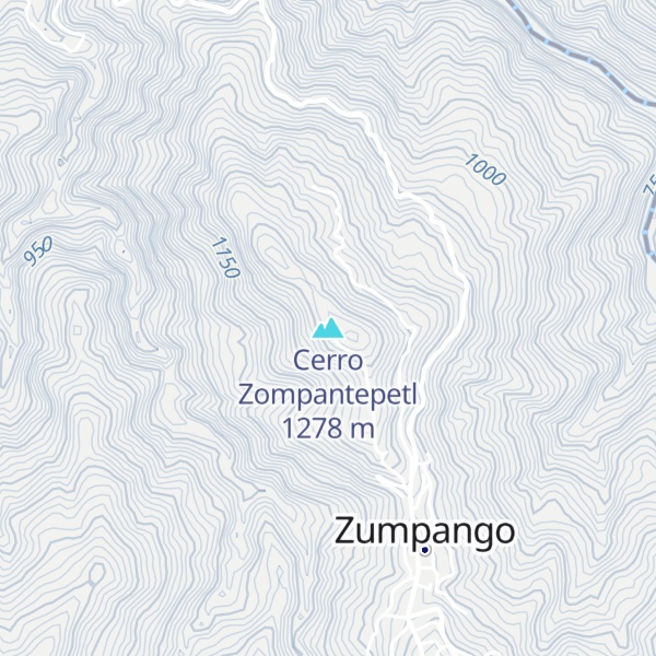 Map of Cerro Zompantepetl
