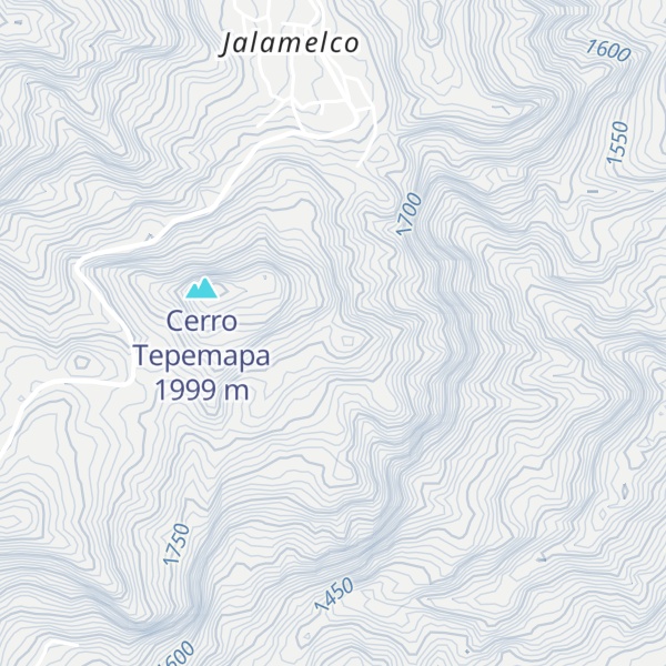 Map of Cerro Tlaxcantepe