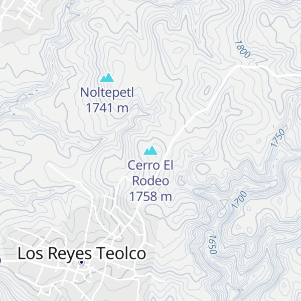 Map of Cerro El Rodeo
