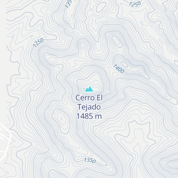 Map of Cerro El Tejado