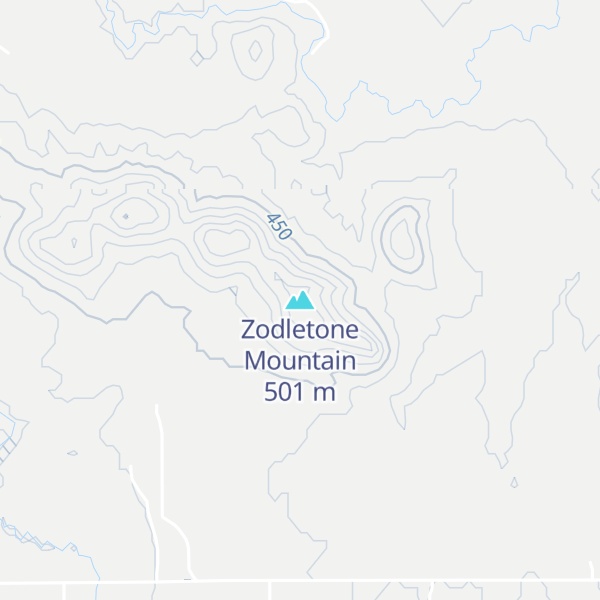 Map of Zodletone Mountain