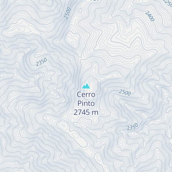 Map of Cerro Pinto