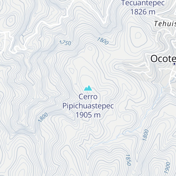 Map of Cerro Pipichuastepec