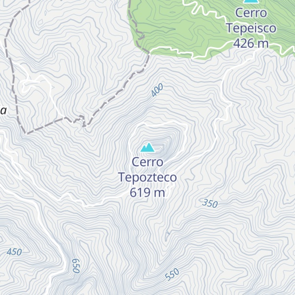 Map of Cerro Tepozteco