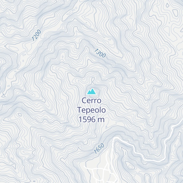 Map of Cerro Tepeolo