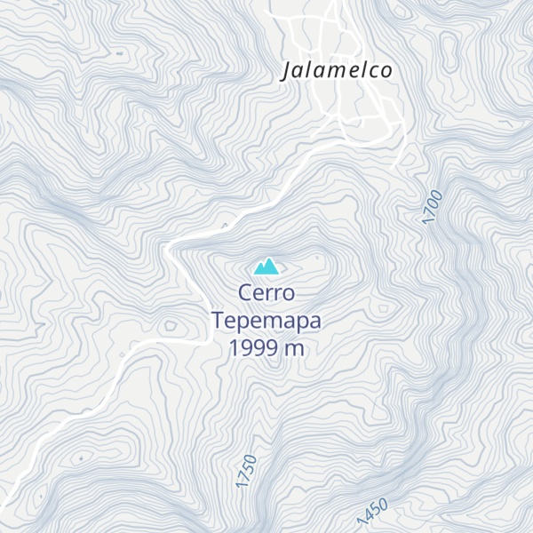 Map of Cerro Tepemapa