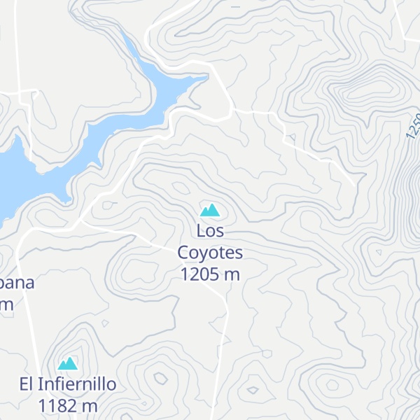Map of Los Coyotes