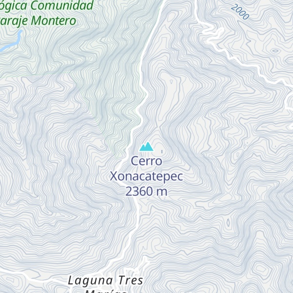 Map of Cerro Xonacatepec