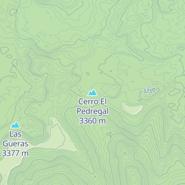 Map of Cerro El Pedregal