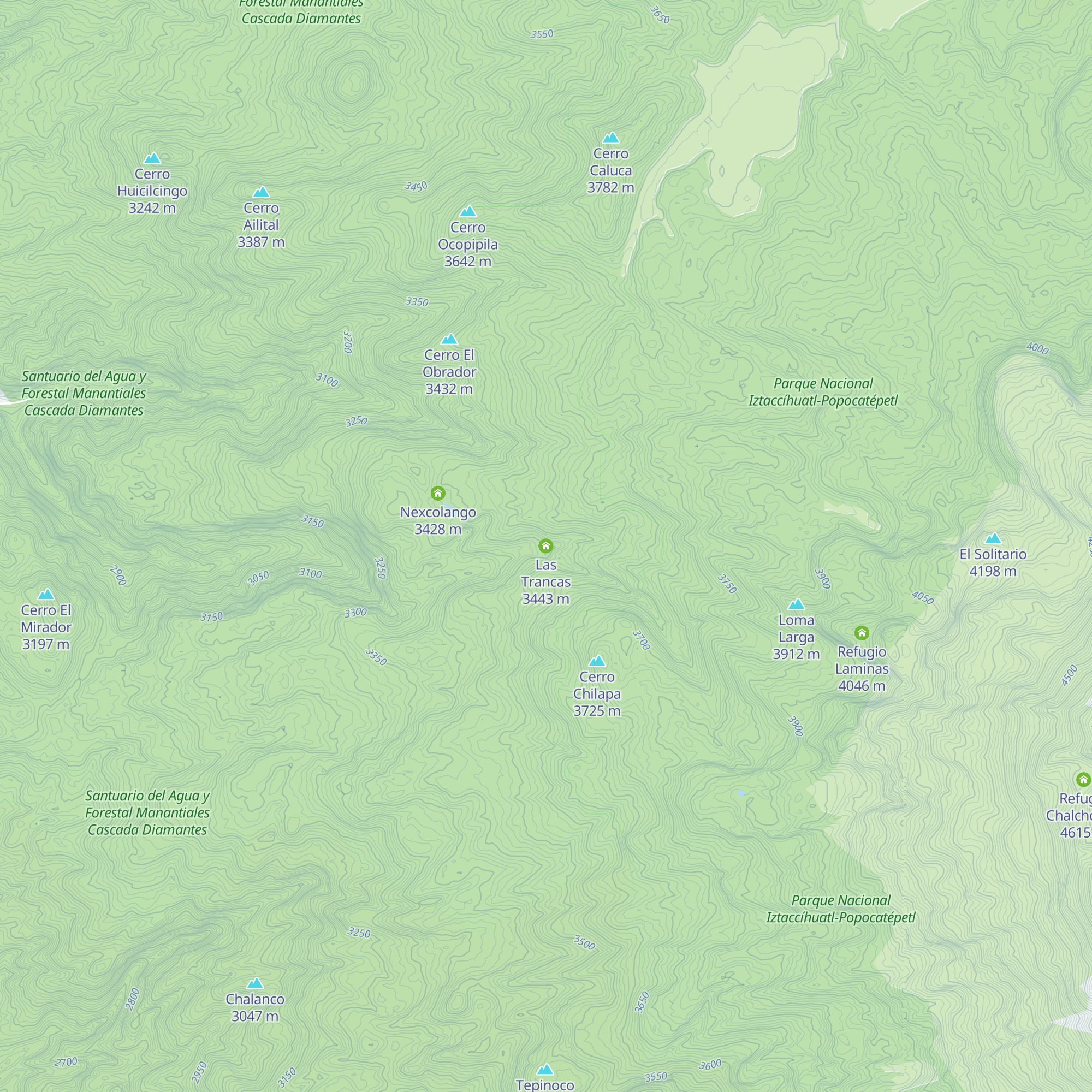 Las Trancas map