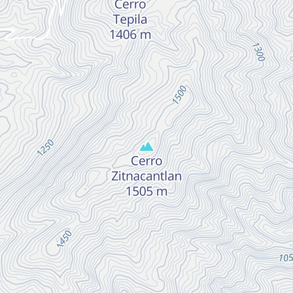 Map of Cerro Zitnacantlan