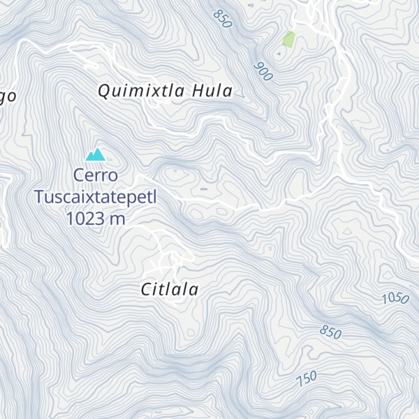 Map of Cerro Huiluapa