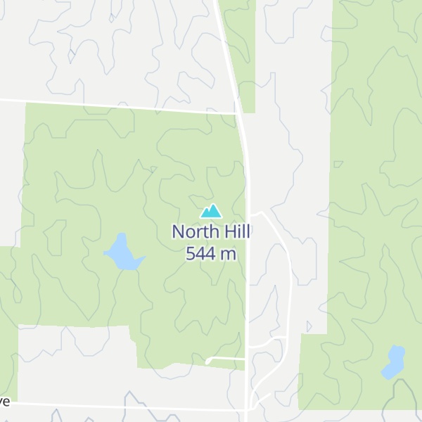 Map of North Hill