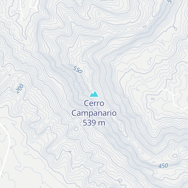 Map of Cerro Campanario