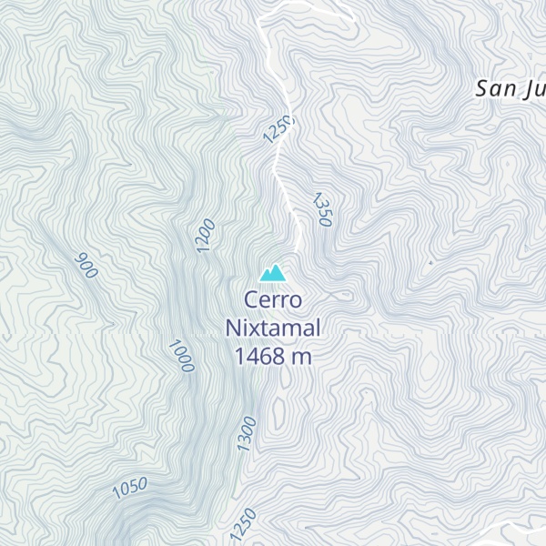 Map of Cerro Nixtamal