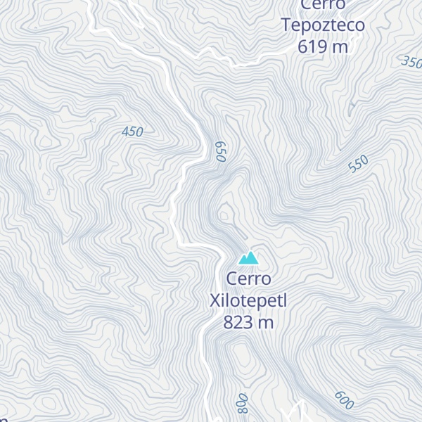 Map of Cerro Santa Lucía
