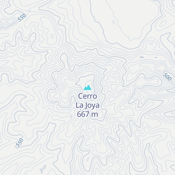 Map of Cerro La Joya