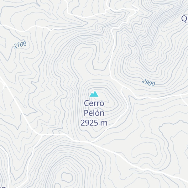 Map of Cerro Pelón