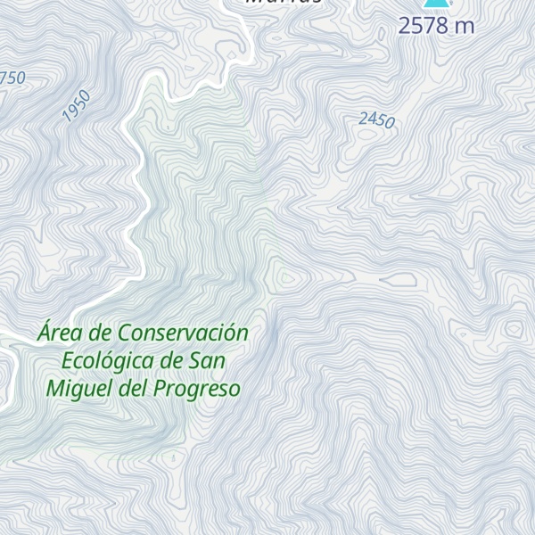 Map of Cerro Tepiltzahuac