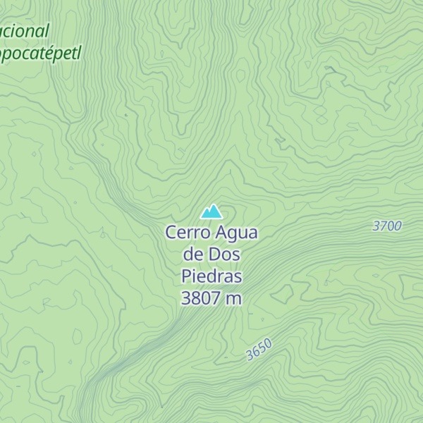 Map of Cerro Agua de Dos Piedras