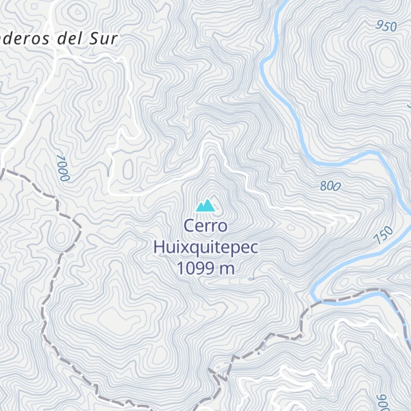 Map of Cerro Huixquitepec