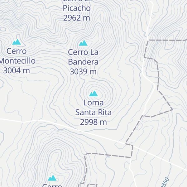 Map of Loma Santa Rita