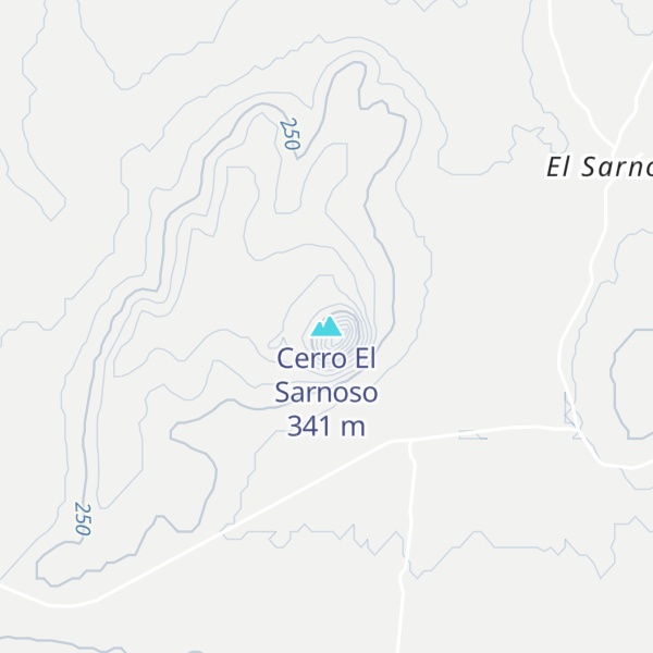 Map of Cerro El Sarnoso