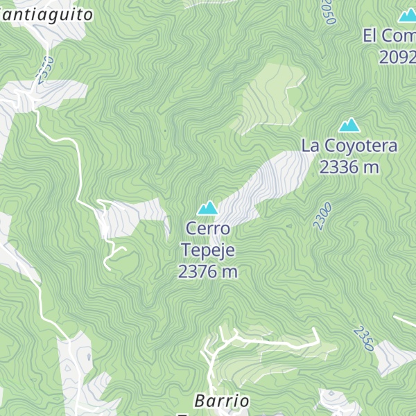 Map of Cerro Tepeje