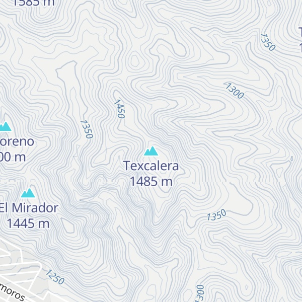 Map of Texcalera