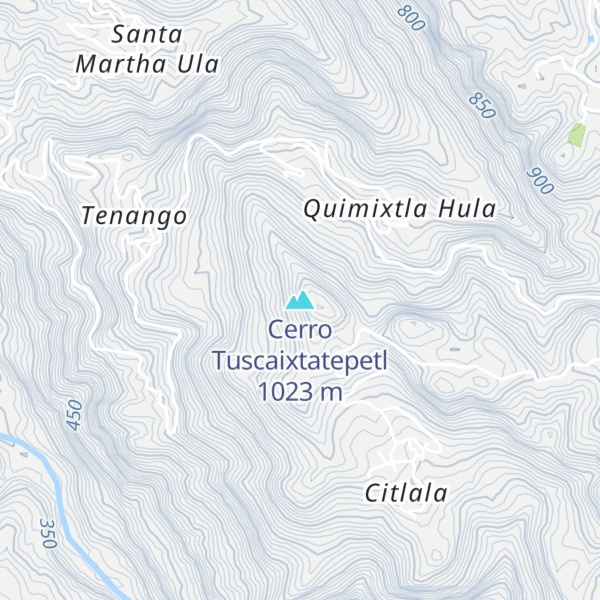 Map of Cerro Tuscaixtatepetl