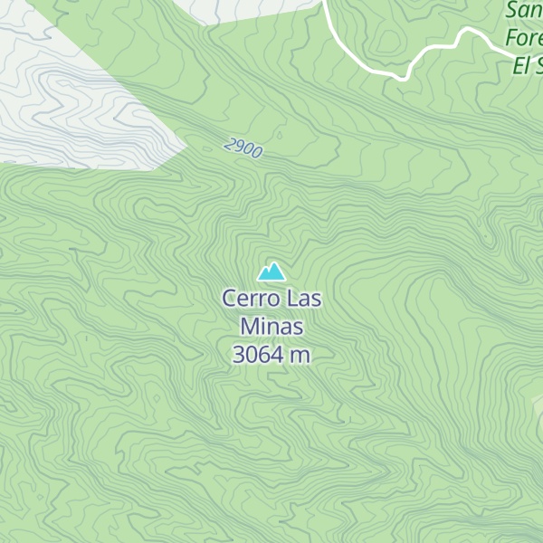 Map of Cerro Las Minas