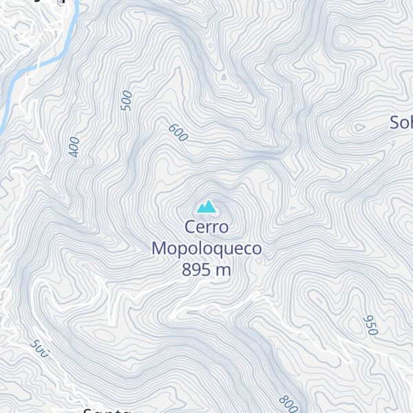 Map of Cerro Mopoloqueco