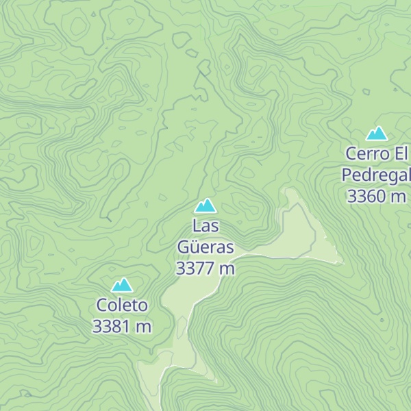 Map of Las Güeras