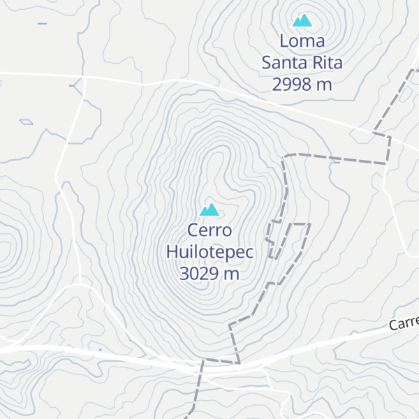 Map of Cerro Huilotepec